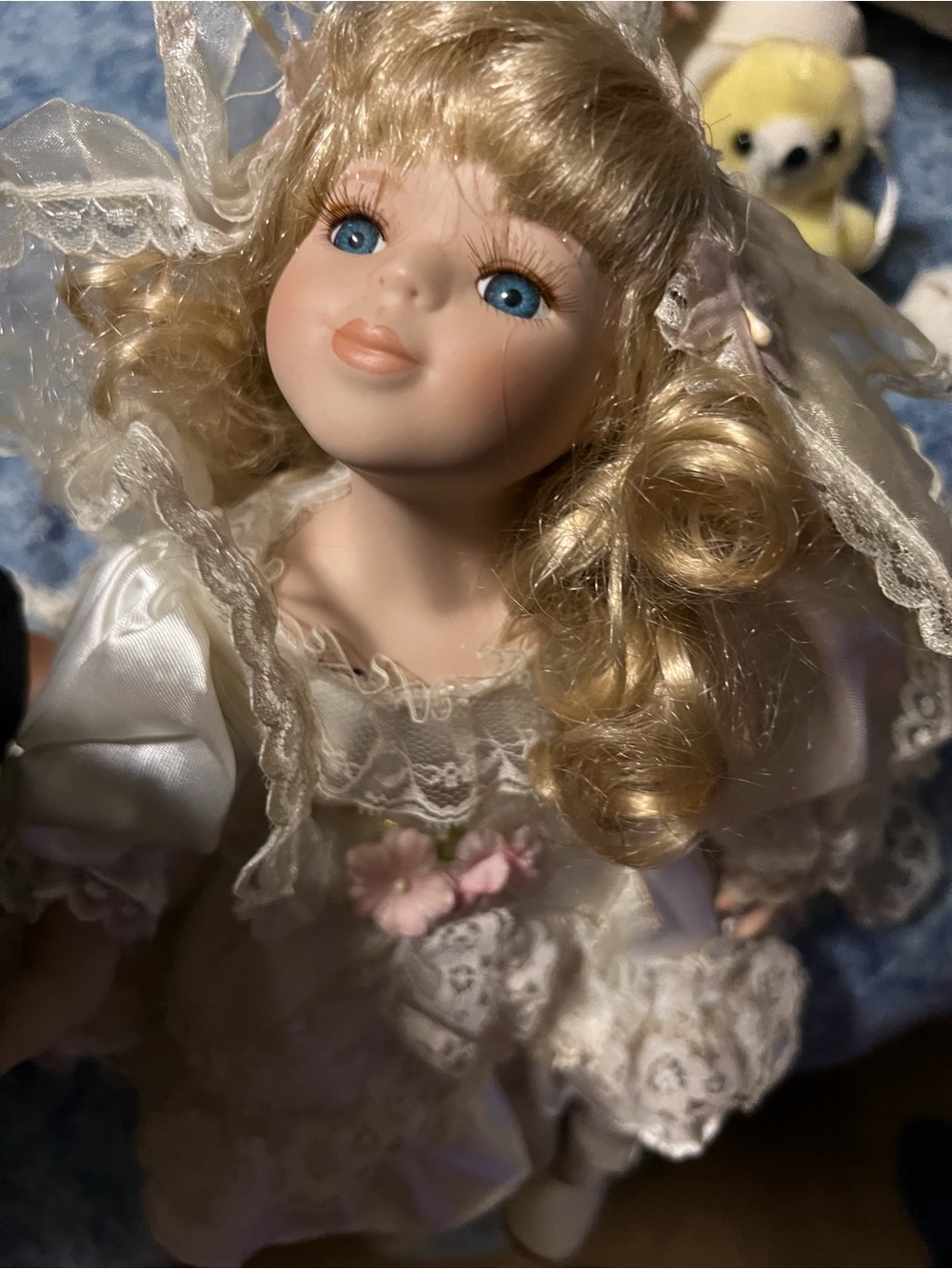 Vintage Porcelain Bride & Groom Collector Doll Set